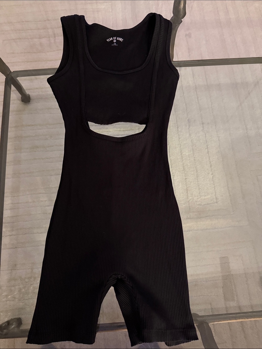 YEAR OF OURS XS Ribbed Cutout Romper